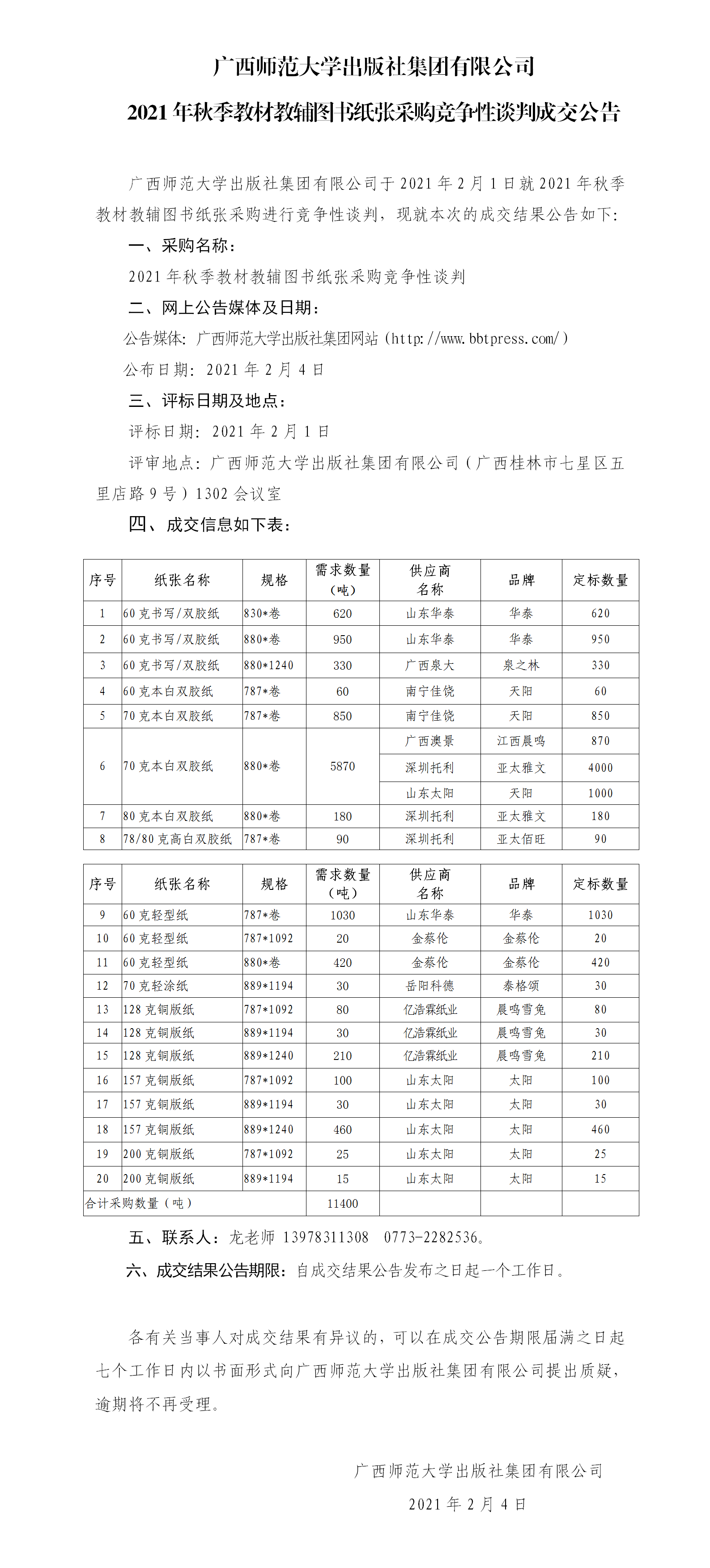 2021年秋季教材教輔圖書(shū)紙張采購競爭性談判成交公告.png
